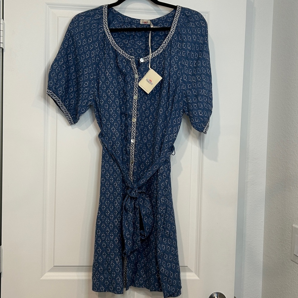 Faherty Linen Dress - Picture 3 of 7